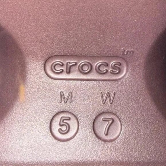 Crocs Women's Size 7 Classic Slide Platform Sandals Brown Chocolate - Picture 5 of 5